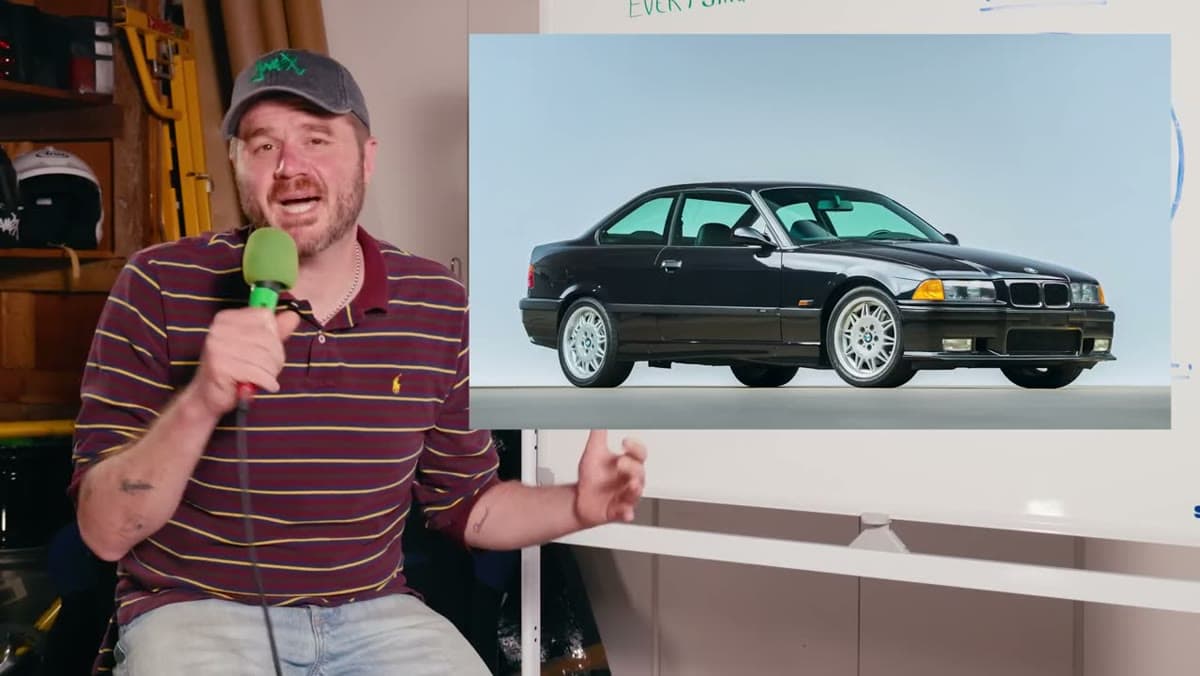 BMW M3 (every generation), still from the video