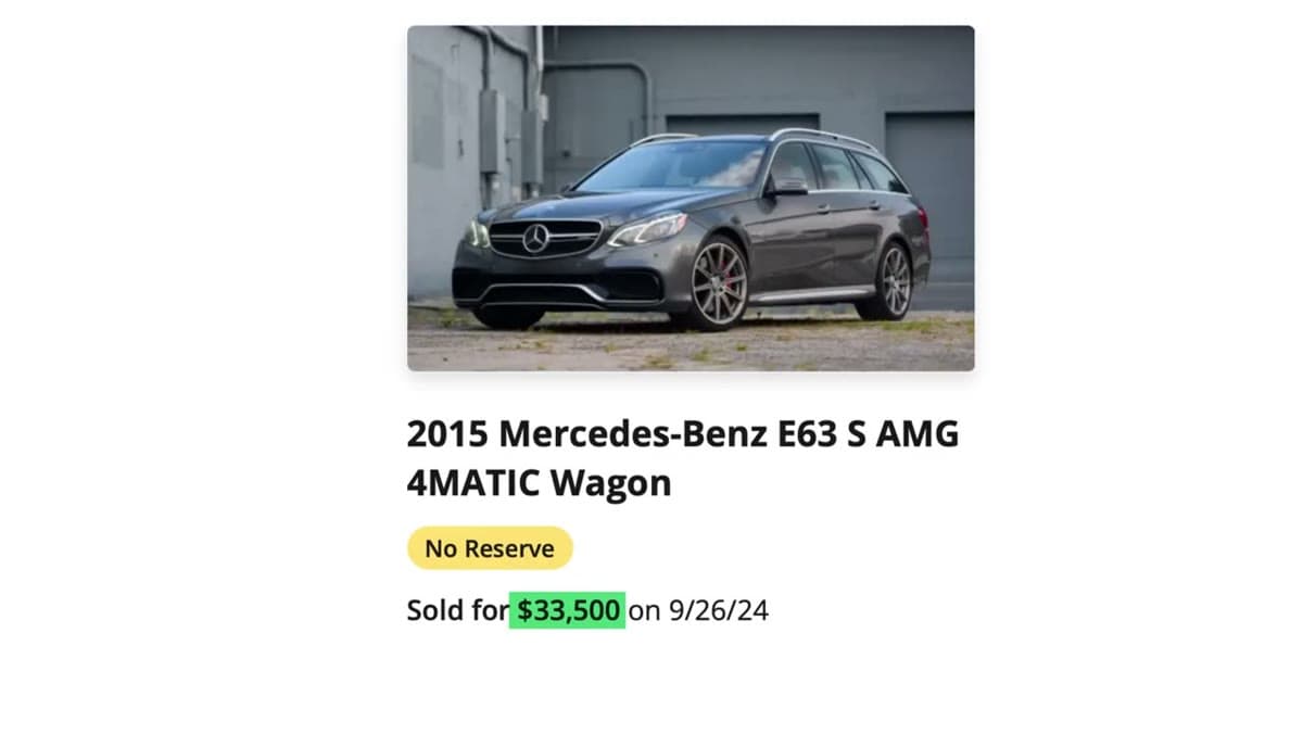 Mercedes-Benz AMG E63 Wagon (S212), still from the video