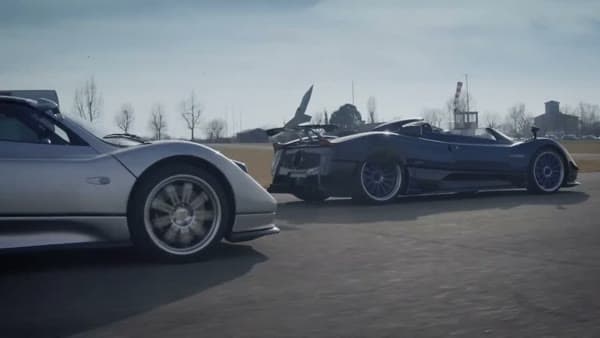 Pagani Zonda, still from the video