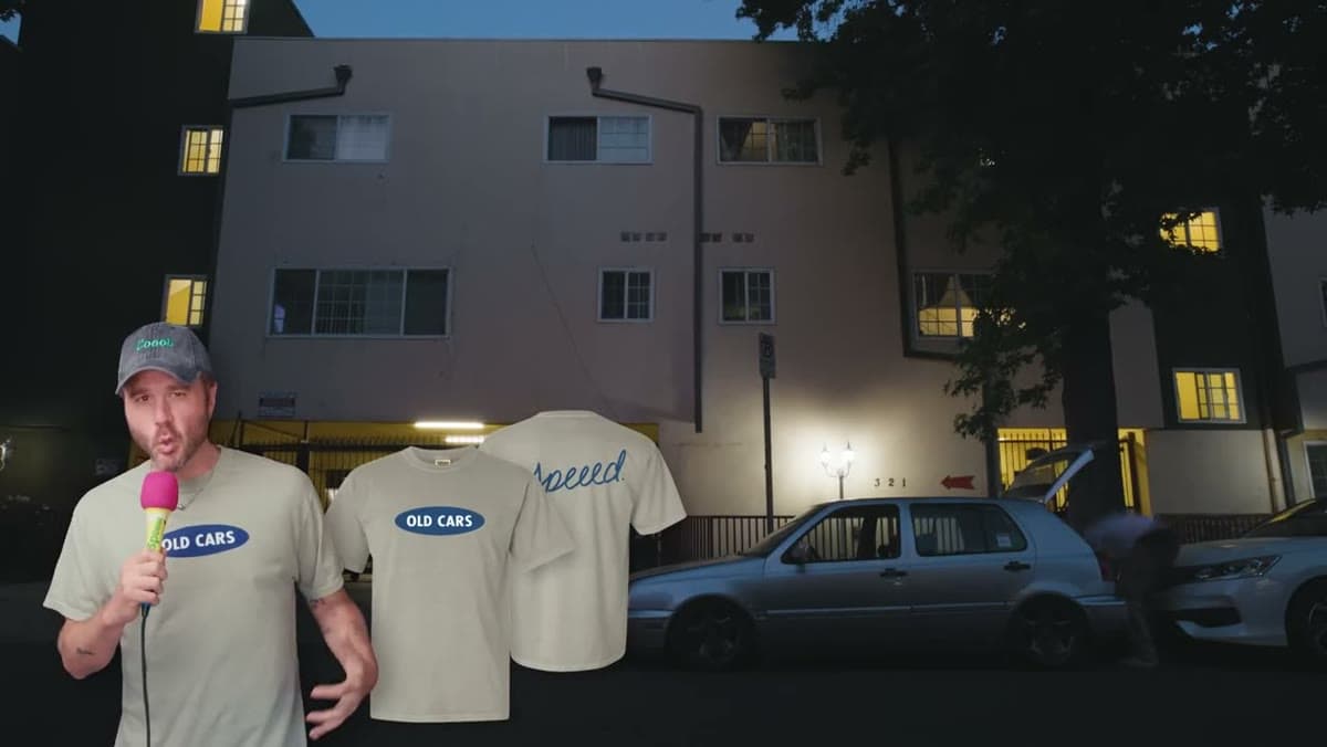 Speeed Old Cars Shirt, still from the video