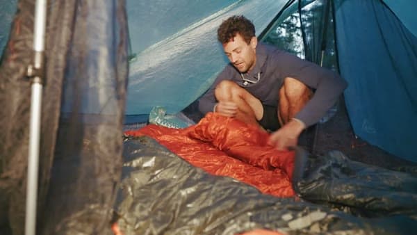 Ultralight Gear Vented Down Sleeping Bag, still from the video