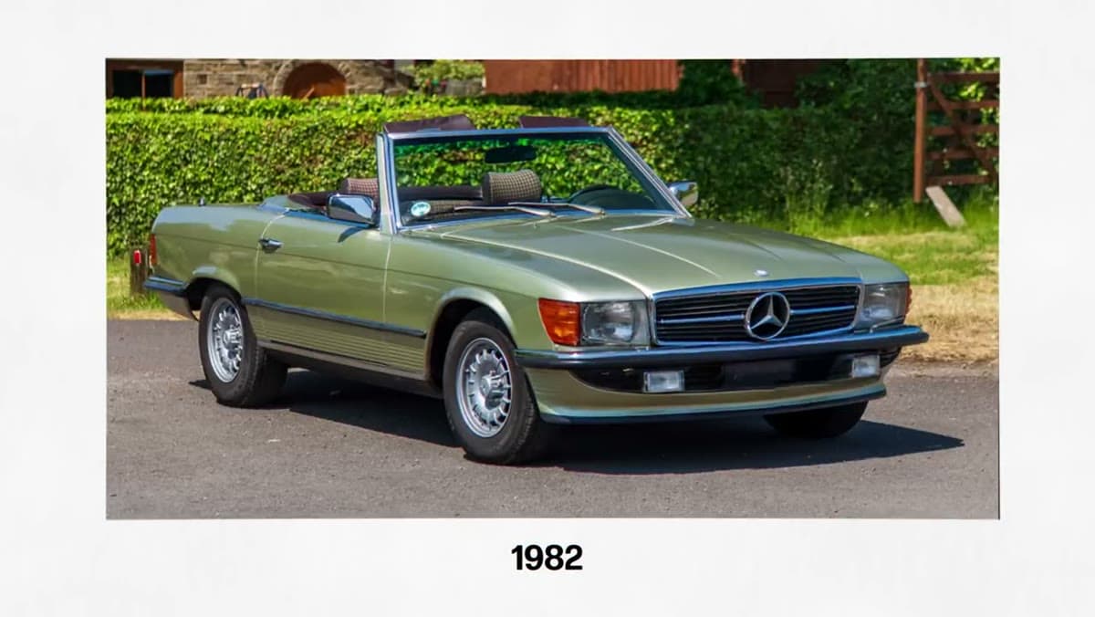 Mercedes-Benz SL (R107), still from the video