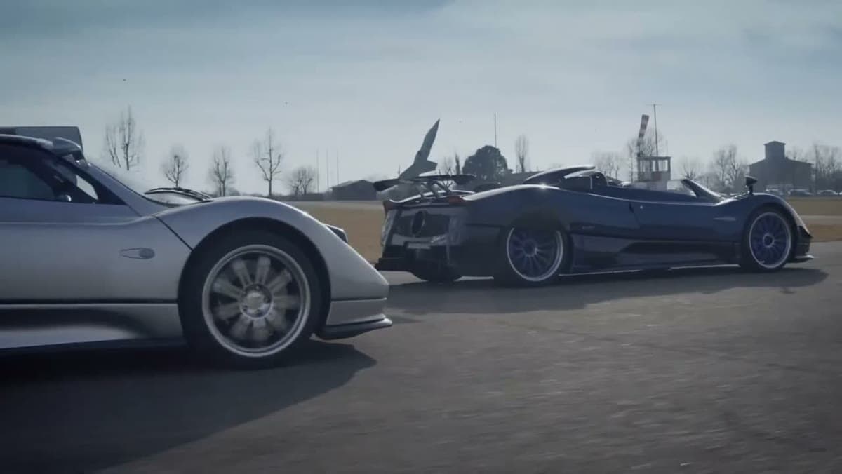 Pagani Zonda, still from the video